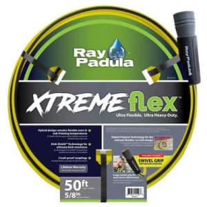 Open Box Ray Padula XtremeFlex 50-Foot Heavy Duty Hybrid Garden Hose: $13.59