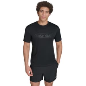 Calvin Klein Men's Logo Swim Rash Guard: $13.80