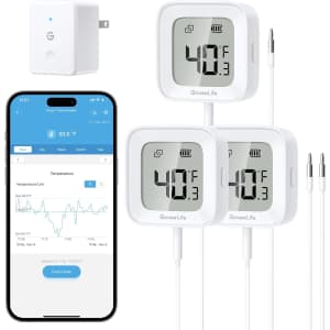 GoveeLife Freezer Thermometer Alarm 2-Pack + WiFi Refrigerator Thermometer: $47.39