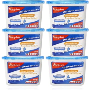 Vacplus 10.5-oz. Moisture Absorber 6-Pack: $19