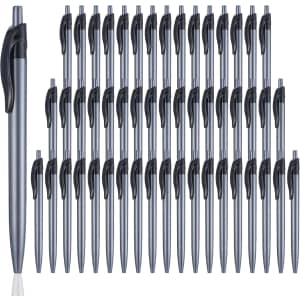 Yuxinrong 1.0mm Retractable Ballpoint Pen 100-Pack: $12.44