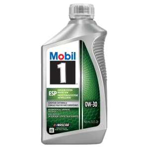 Mobil 1 ESP Full Synthetic 0W-30 Motor Oil 1-Quart: $8.78