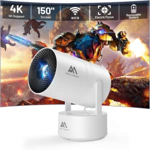 Aubor Mentech 4K 1080p Mini Projector w/ Wifi and Bluetooth: $69.99 Aubor Mentech 4K 1080p Mini Projector w/ Wifi and Bluetooth: $69.99
