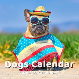 Dogs 18-Month 2026-2027 Wall Calendar: $2.99