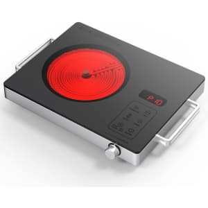 1,800W Portable Ceramic Infrared Hot Plate: $32