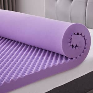 2" Twin Size Egg Crate Memory Foam Mattress Topper: $30