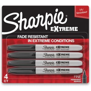 Sharpie Extreme Permanent Markers 4-Pack: $2.97 Sharpie Extreme Permanent Markers 4-Pack: $2.97