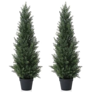 3-Foot Artificial Cedar Tree 2-Pack: $39.49