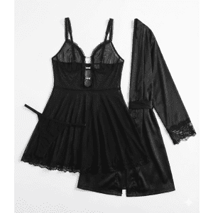 Avidlove Babydoll Lingerie Mesh Chemise Nightgown: $4.99