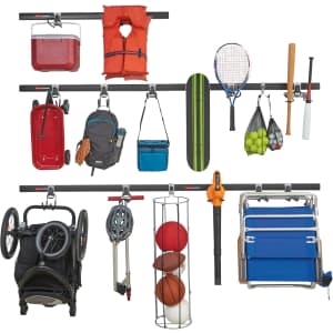 Rubbermaid 20-Piece FastTrack Garage Wall-Mounted Storage Kit: $128 w/ Prime