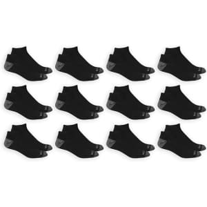 Fruit of the Loom Men's Dual Defense Low Cut Socks 12-Pack: $6.20