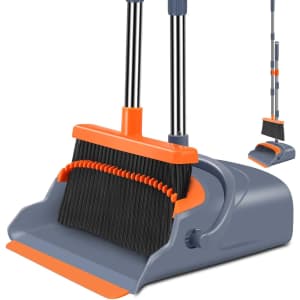 Self-Cleaning Broom and Dustpan Set: $19
