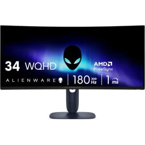 Alienware 34" 1440p HDR 180Hz FreeSync LED Monitor: $330 Alienware 34" 1440p HDR 180Hz FreeSync LED Monitor: $330