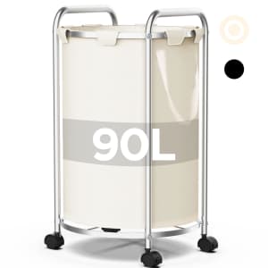 Nefoso 90L Rolling Laundry Hamper: $15.99