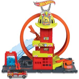 Hot Wheels City Fire Station with Super Loop: $17 Hot Wheels City Fire Station with Super Loop: $17