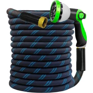 Junredy 50-Foot Garden Hose with 10-Function Nozzle: $24.99