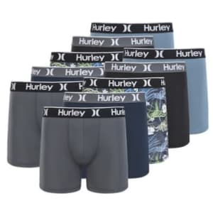 Hurley Men's Printed Boxer Brief 10-Pack: $24.99