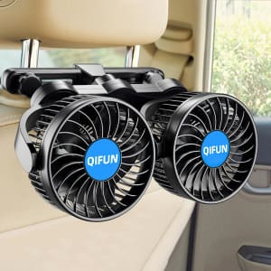 12V Portable Dual Car Fan: $17