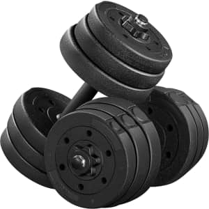 Yaheetech 44-lb. Adjustable Dumbbell Weight Set: $38.00
