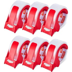 Vevor Clear Packing Tape with Dispenser 6-Pack: $9.99 Vevor Clear Packing Tape with Dispenser 6-Pack: $9.99