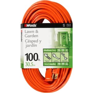 Woods 100-Ft. Outdoor Extension Cord: $20