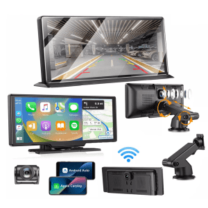 Essgoo 11.3" Touch Wireless Car Display w/ 4K/1080p Dash Cam: $75