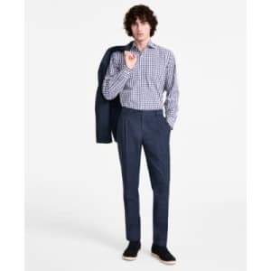 Tommy Hilfiger Men's Modern-Fit Linen Suit Separate Pants: $33.75