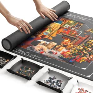 Ropoda Puzzle Mat Roll Up 46" x 26" with Sorting Trays: $19.99 Ropoda Puzzle Mat Roll Up 46" x 26" with Sorting Trays: $19.99