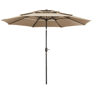 Yaheetech 3-Tier 10-Foot Patio Umbrella: $43.99