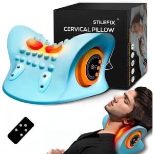 Neck Massager Pillow with Heat: $22