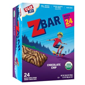 Clif Kid Zbar Chocolate Chip Soft-Baked Granola Bars 24-Pack: $8 w/ Sub & Save