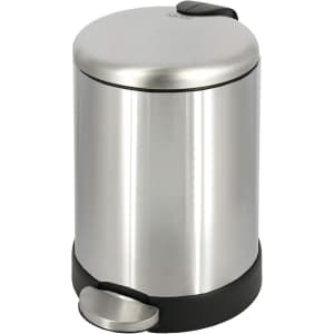 Glad 1.2-Gallon Stainless Steel Step Trash Can: $18.99 Glad 1.2-Gallon Stainless Steel Step Trash Can: $18.99