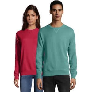 Hanes Men's & Women's Comfortwash Garment Dyed Fleece Sweatshirt: $9.99 Hanes Men's & Women's Comfortwash Garment Dyed Fleece Sweatshirt: $9.99
