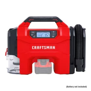 Craftsman 20V Cordless Air Inflator (No Battery): $45