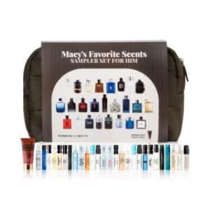 Macy's 26-Piece Fragrance Sampler Set For Him: $24 Macy's 26-Piece Fragrance Sampler Set For Him: $24