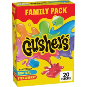 Gushers Tropical and Strawberry Variety 20-Pack: $5.25 w/ Subscribe & Save