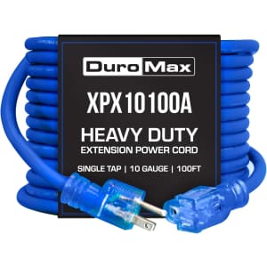DuroMax Heavy Duty 100-Foot 10 Gauge Extension Power Cord: $175
