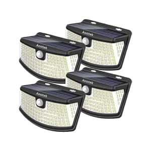 Solar Motion Sensor Lights 4-Pack: $14.99 Solar Motion Sensor Lights 4-Pack: $14.99