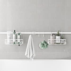 Mainstays Tension Rod Bath Organizer: $16.96 Mainstays Tension Rod Bath Organizer: $16.96