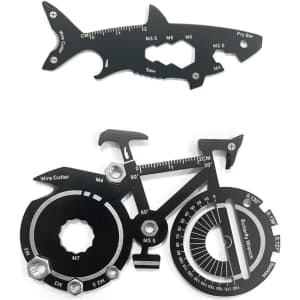 15-in-1 Shark & 20-in-1 Bicycle Multitool: $4.99