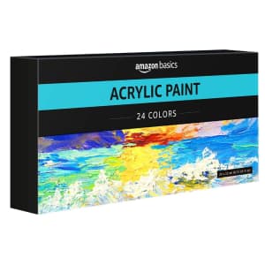 Amazon Basics Acrylic Paint Tubes 24-Pack: $12 via Sub. & Save