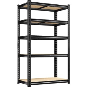 60" 5-Tier Adjustable Metal Utility Shelves: $45 60" 5-Tier Adjustable Metal Utility Shelves: $45