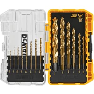 DeWalt 14-Piece Titanium Nitride Coated Drill Bit Set: $14