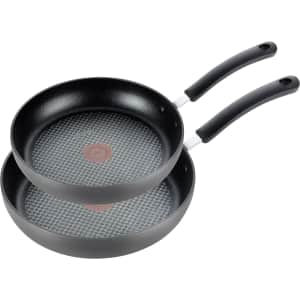 T-fal Ultimate Hard Anodized Nonstick Fry Pan 2-Piece Set: $25