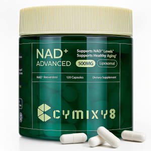 Cymixy8 500mg Liposomal NAD+ Supplement 120-Capsule Bottle: $5.99