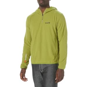 Timberland Men's Polartec 1/4-Zip Hooded Fleece (L only): $19.99