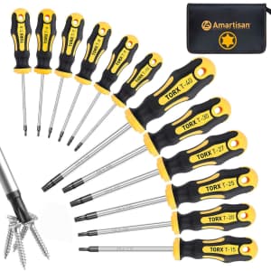 Amartisan 12-Piece Magnetic Torx Screwdrivers Set: $15
