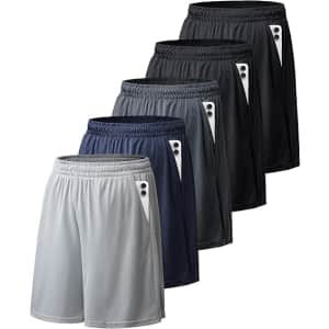Men's 10" Quick Dry Shorts 5-Pack: $23