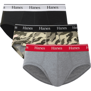 Hanes Men's Originals Stretch Cotton Briefs 3-Pack: $8.90