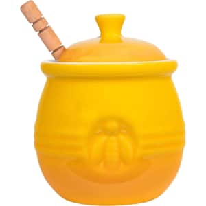 Creative Co-Op Stoneware Honey Pot: $7 Creative Co-Op Stoneware Honey Pot: $7